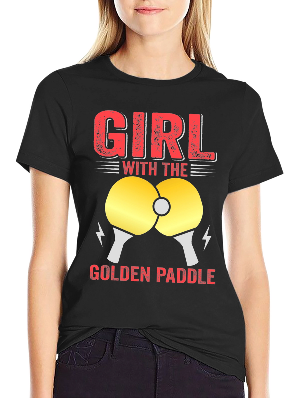 Girl with the Golden Paddle T-Shirt
