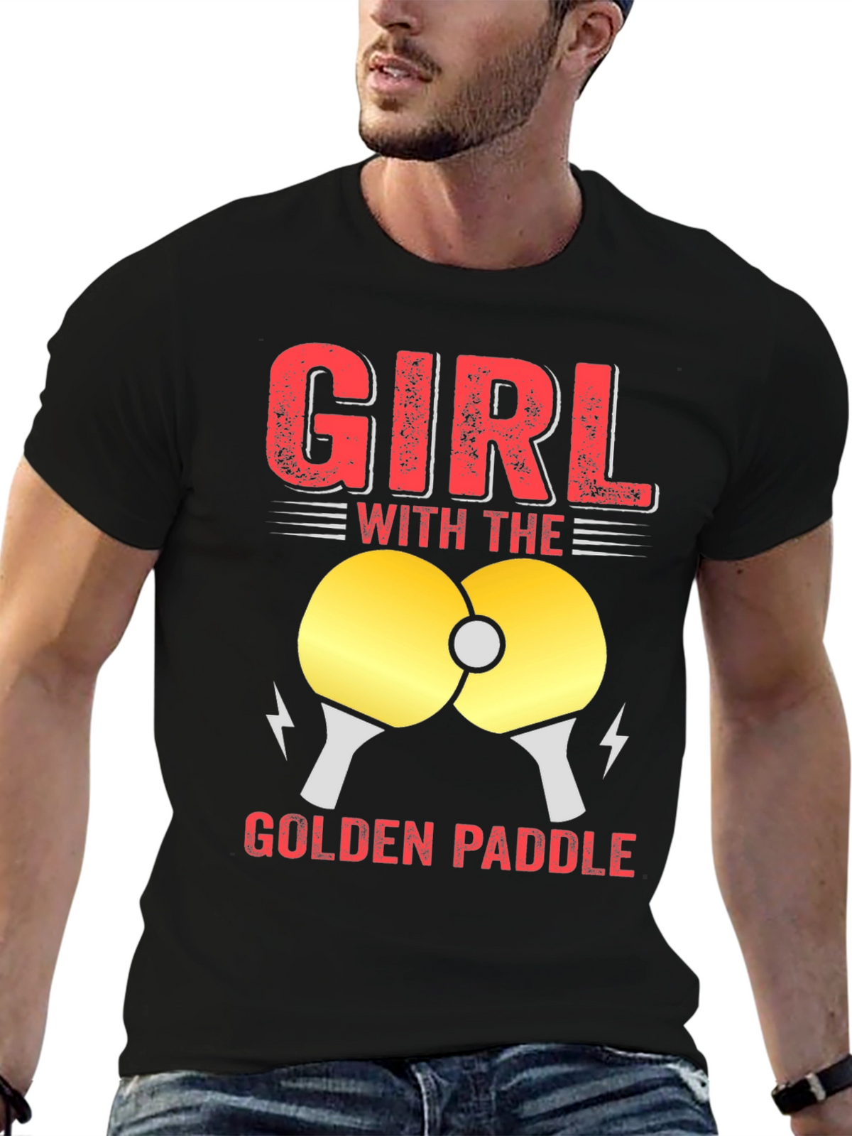Girl with the Golden Paddle T-Shirt