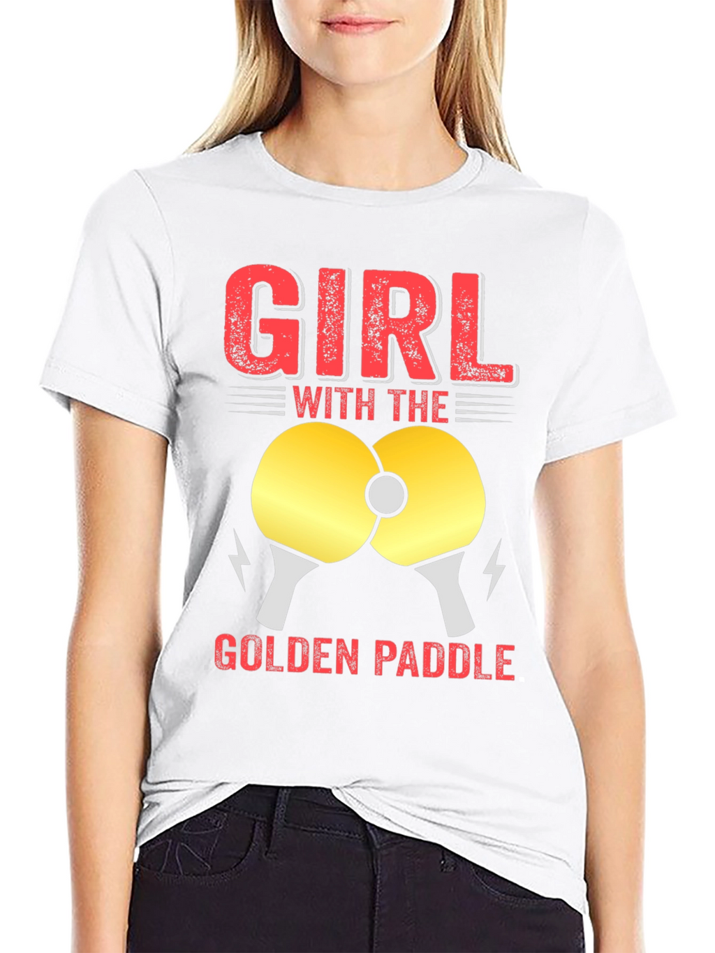 Girl with the Golden Paddle T-Shirt
