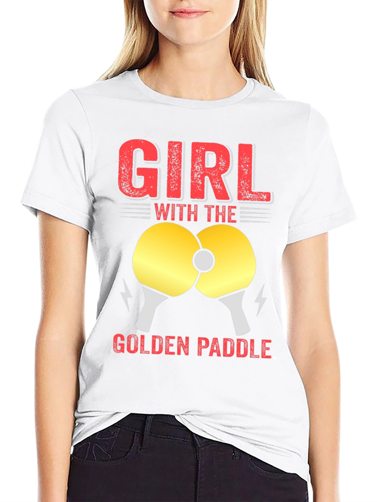 Girl with the Golden Paddle T-Shirt