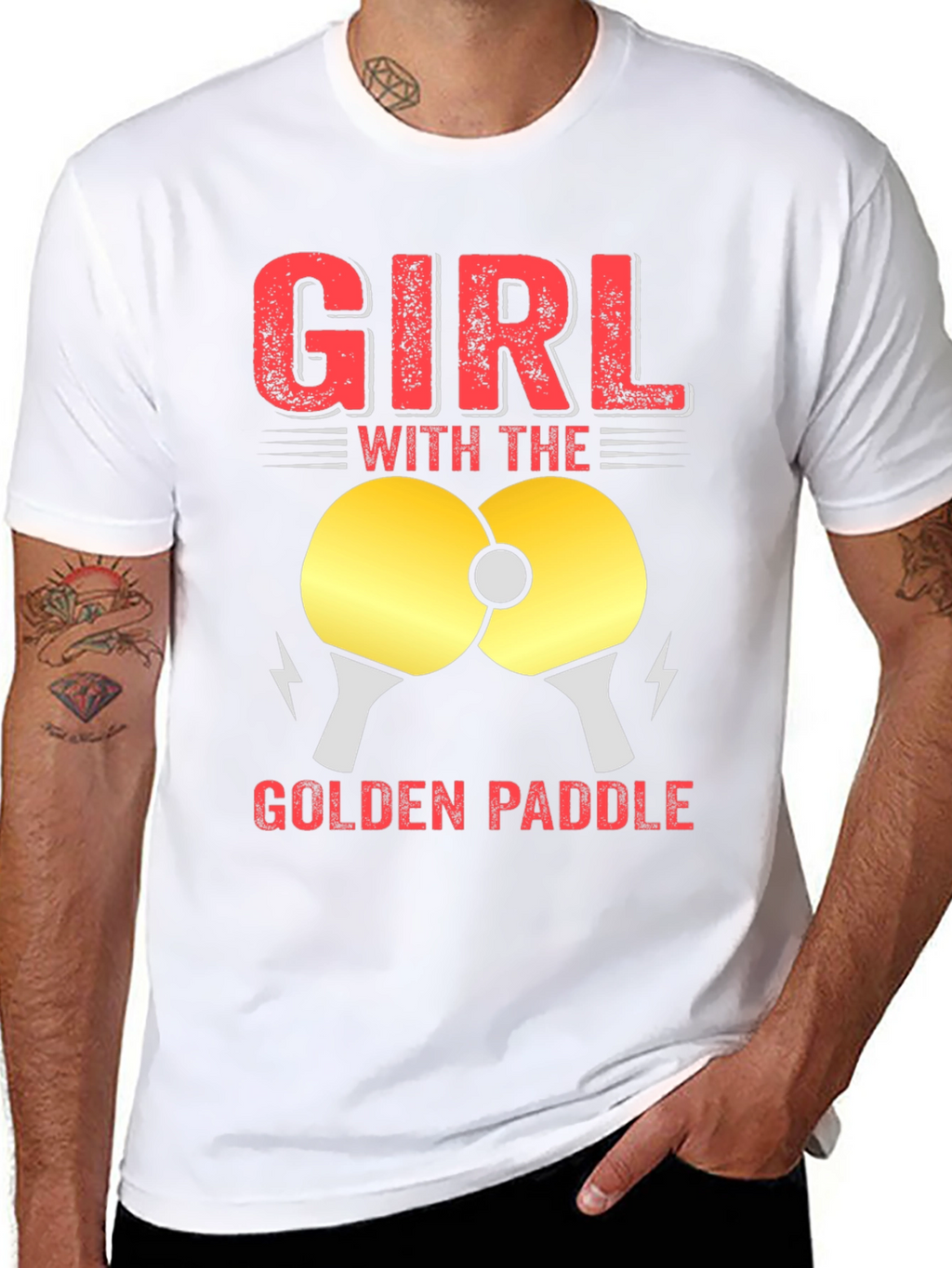 Girl with the Golden Paddle T-Shirt