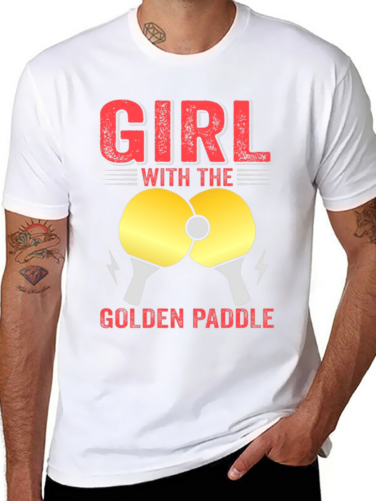 Girl with the Golden Paddle T-Shirt