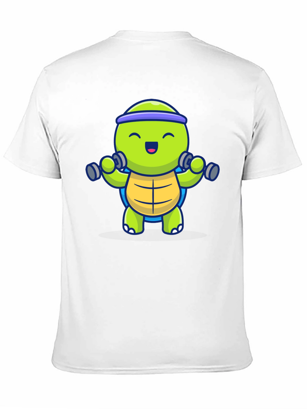 Turtle Lifting Weights Graphic Tee - Black