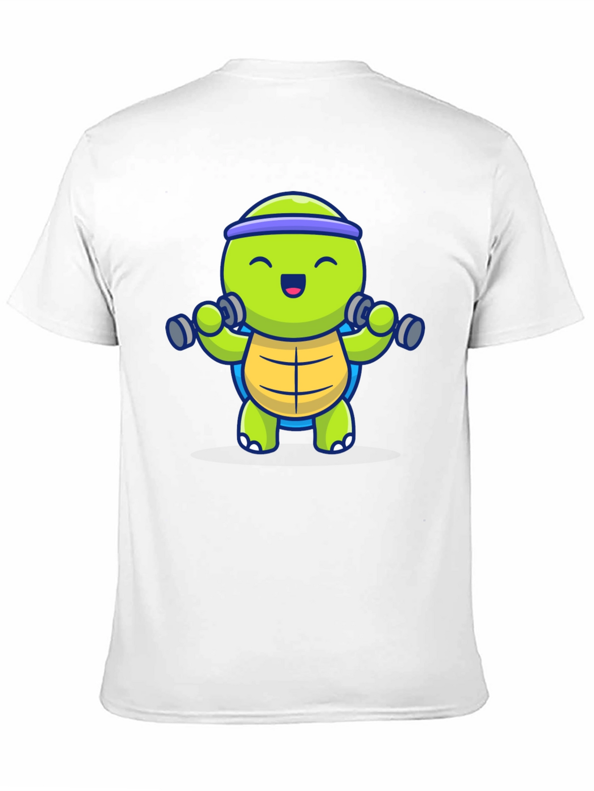 Turtle Lifting Weights Graphic Tee - Black