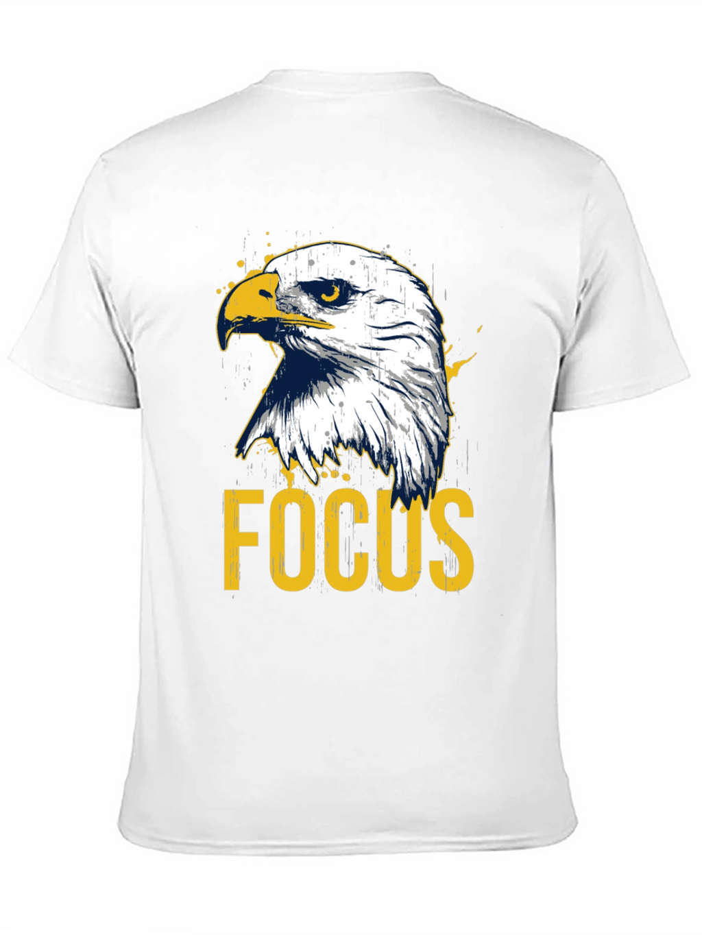 Eagle Focus Graphic Tee - Black Cotton T-Shirt