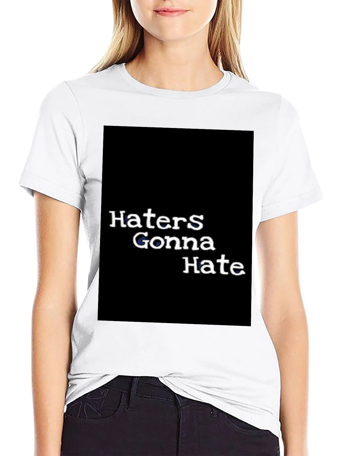 Haters Gonna Hate Graphic Tee - Black