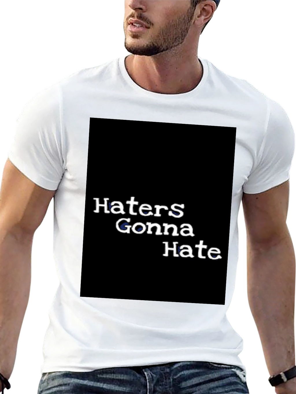 Haters Gonna Hate Graphic Tee - Black