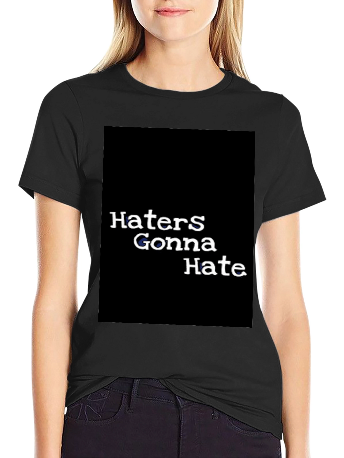 Haters Gonna Hate Graphic Tee - Black