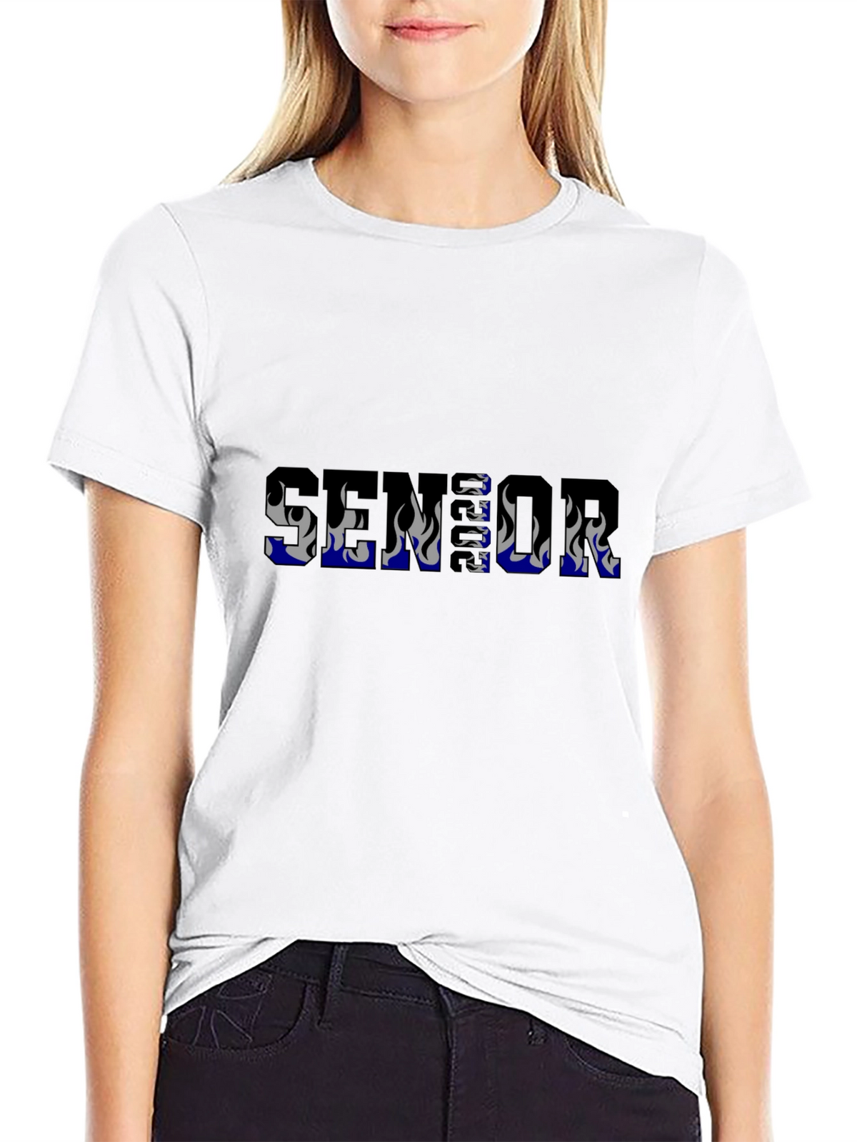 Senior Flame Graphic T-Shirt