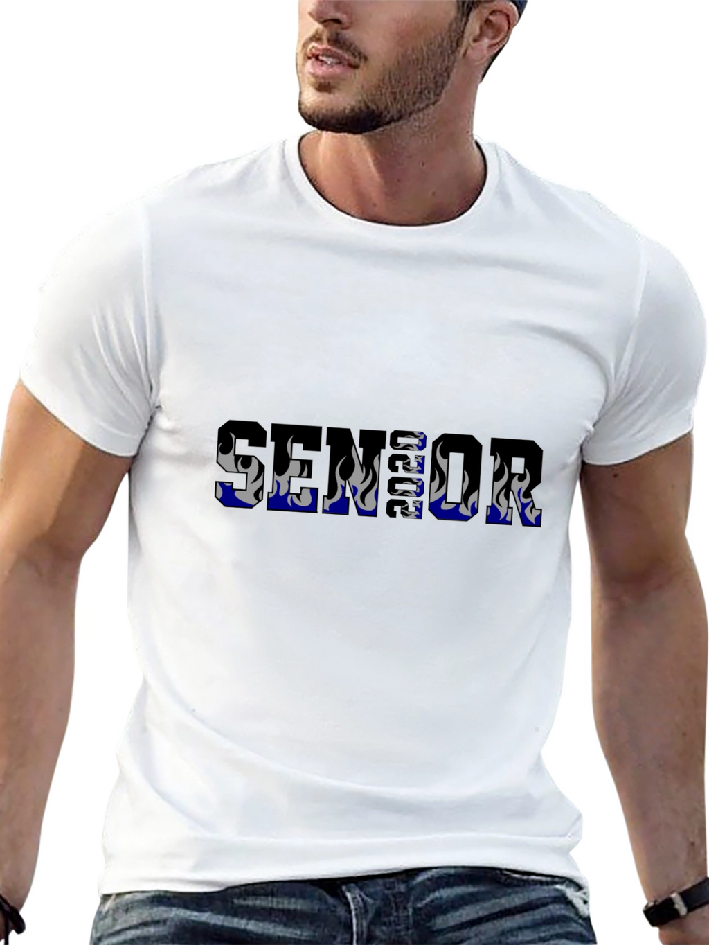 Senior Flame Graphic T-Shirt