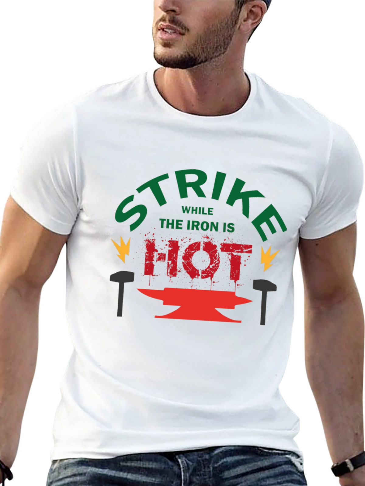 Strike While the Iron is Hot Graphic Tee