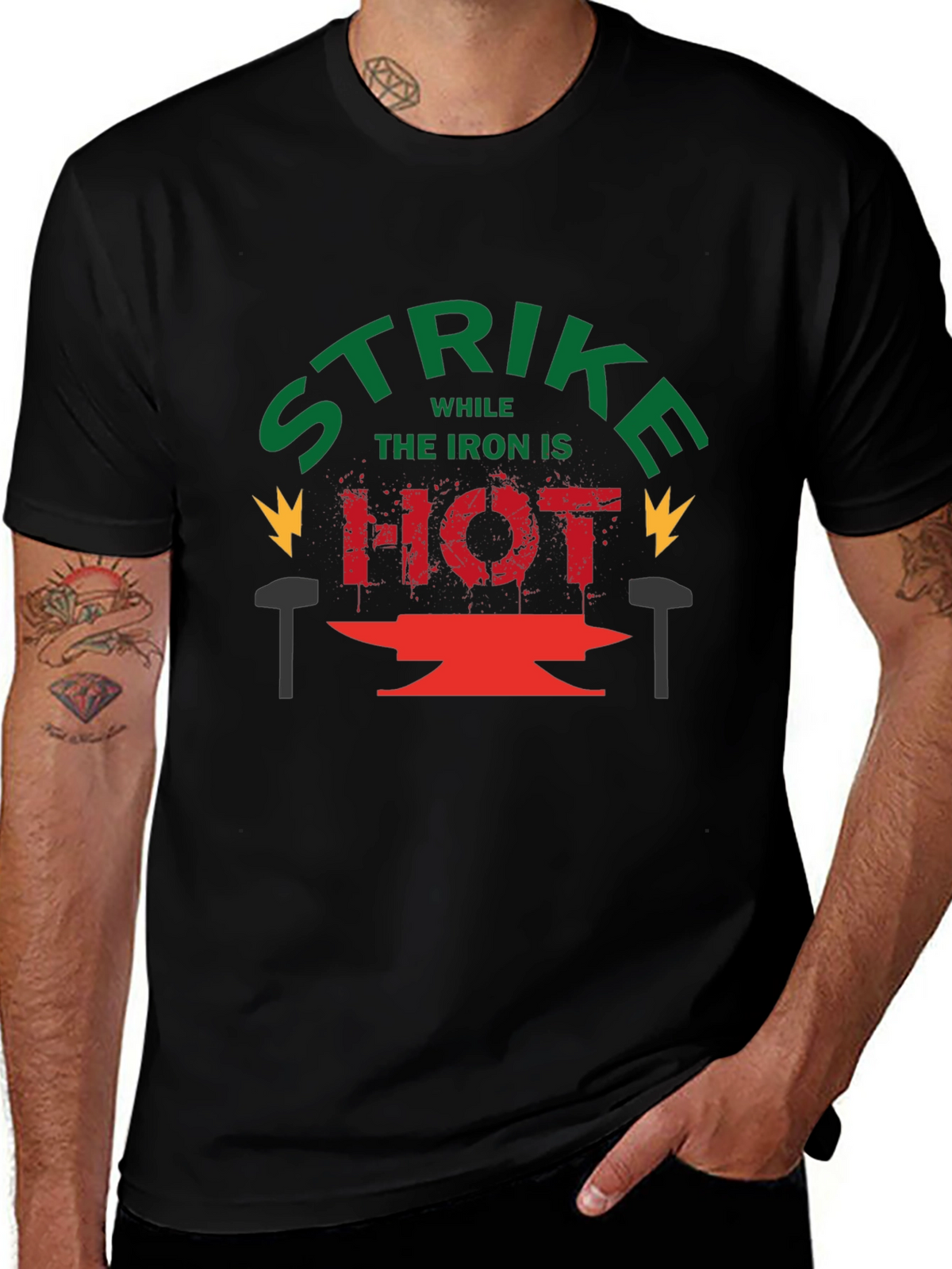 Strike While the Iron is Hot Graphic Tee
