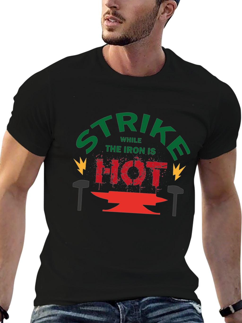 Strike While the Iron is Hot Graphic Tee