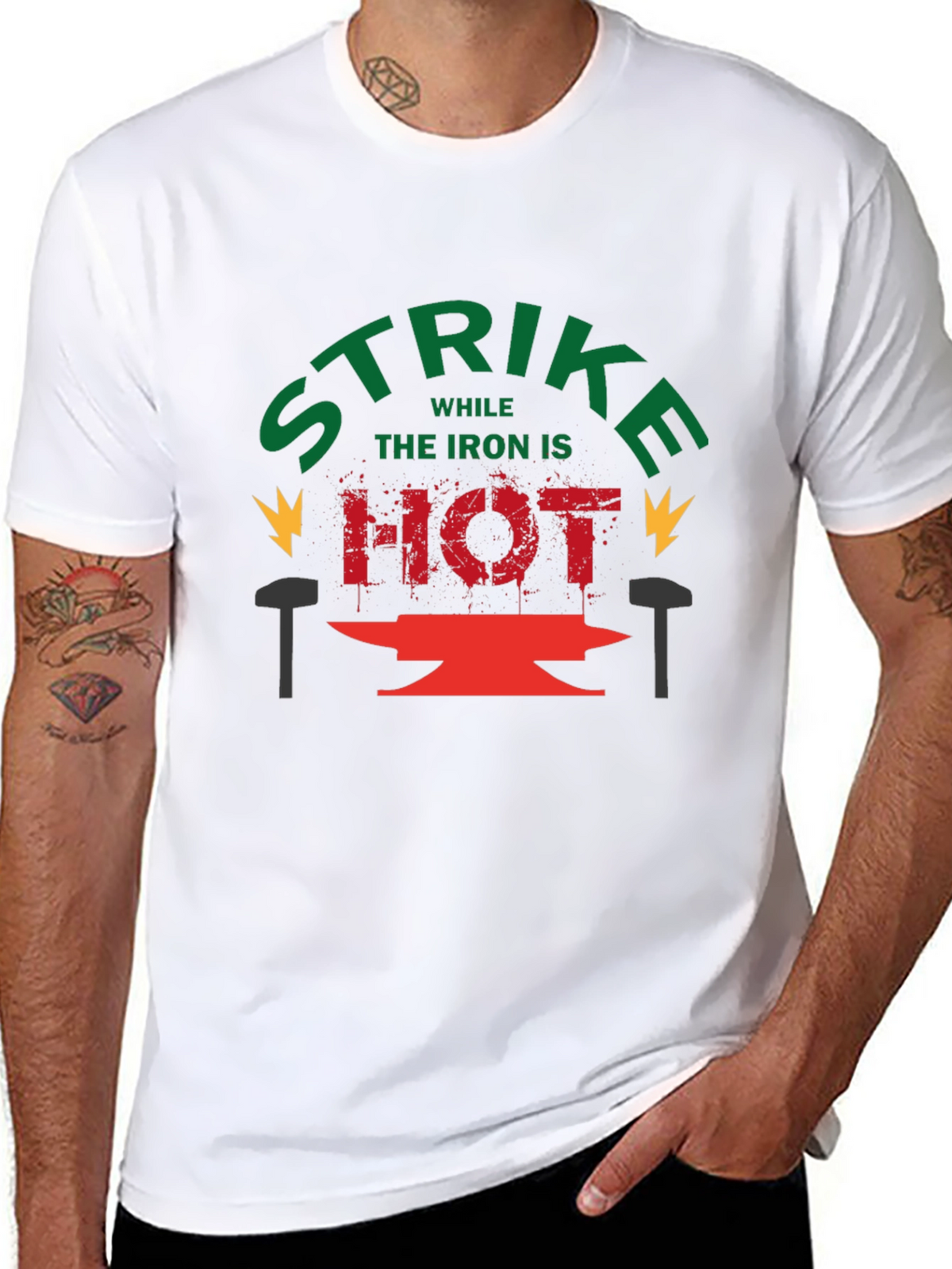 Strike While the Iron is Hot Graphic Tee