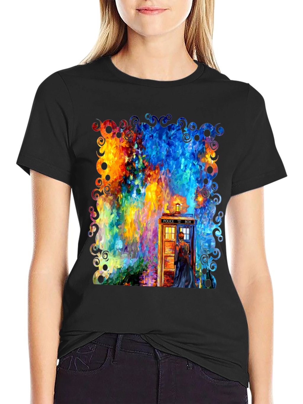 Whimsical TARDIS Graphic Tee