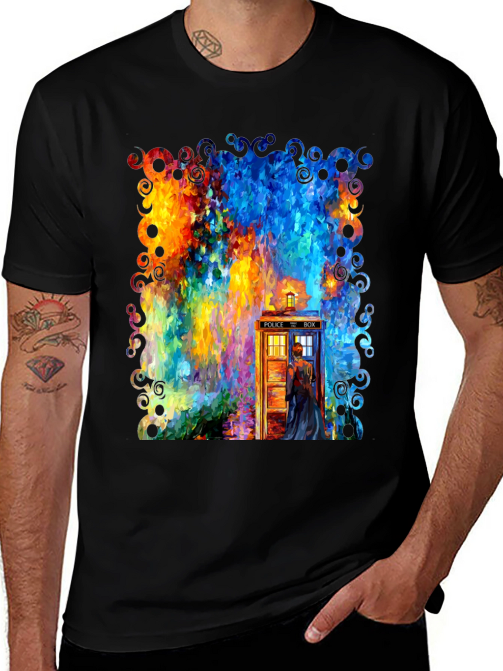 Whimsical TARDIS Graphic Tee