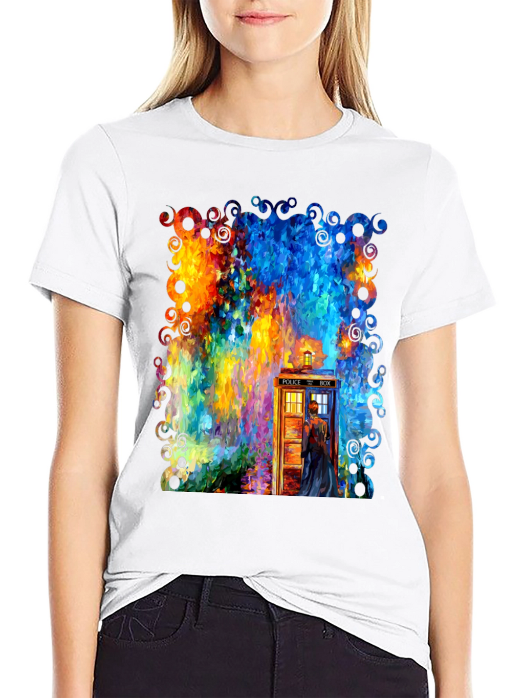 Whimsical TARDIS Graphic Tee