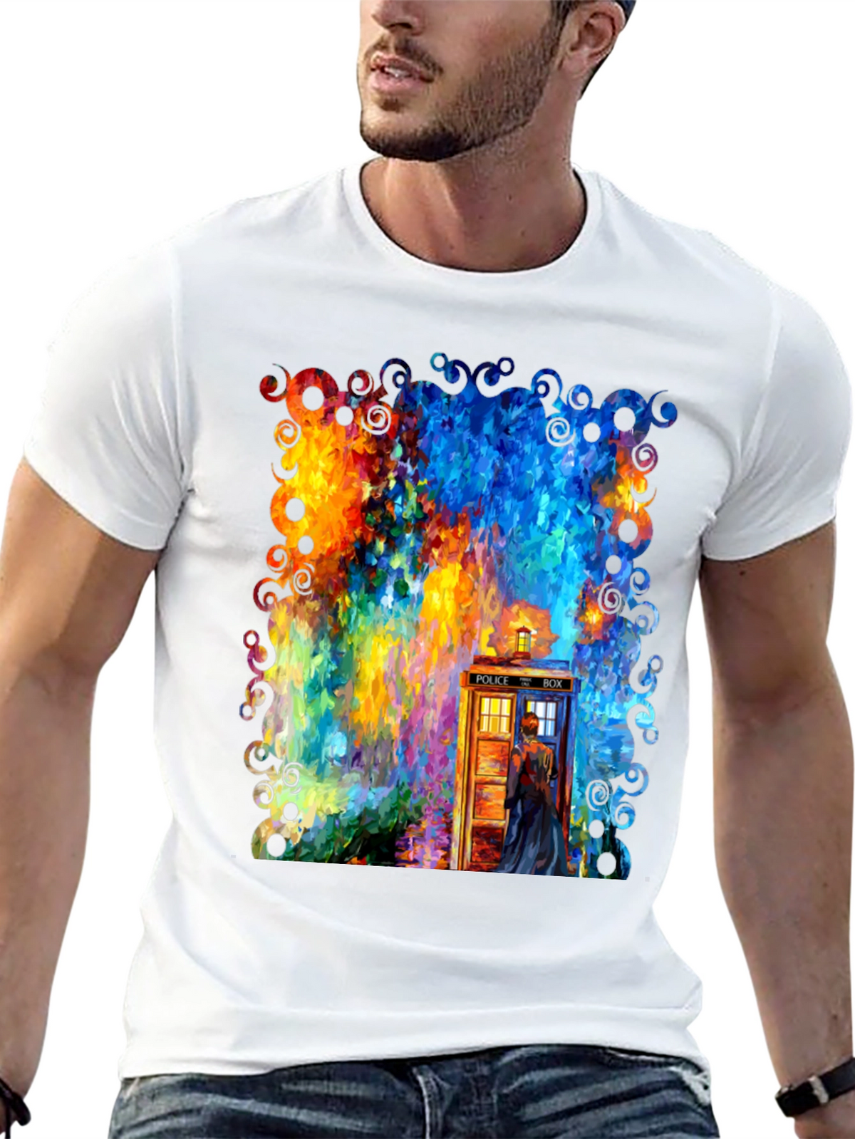 Whimsical TARDIS Graphic Tee