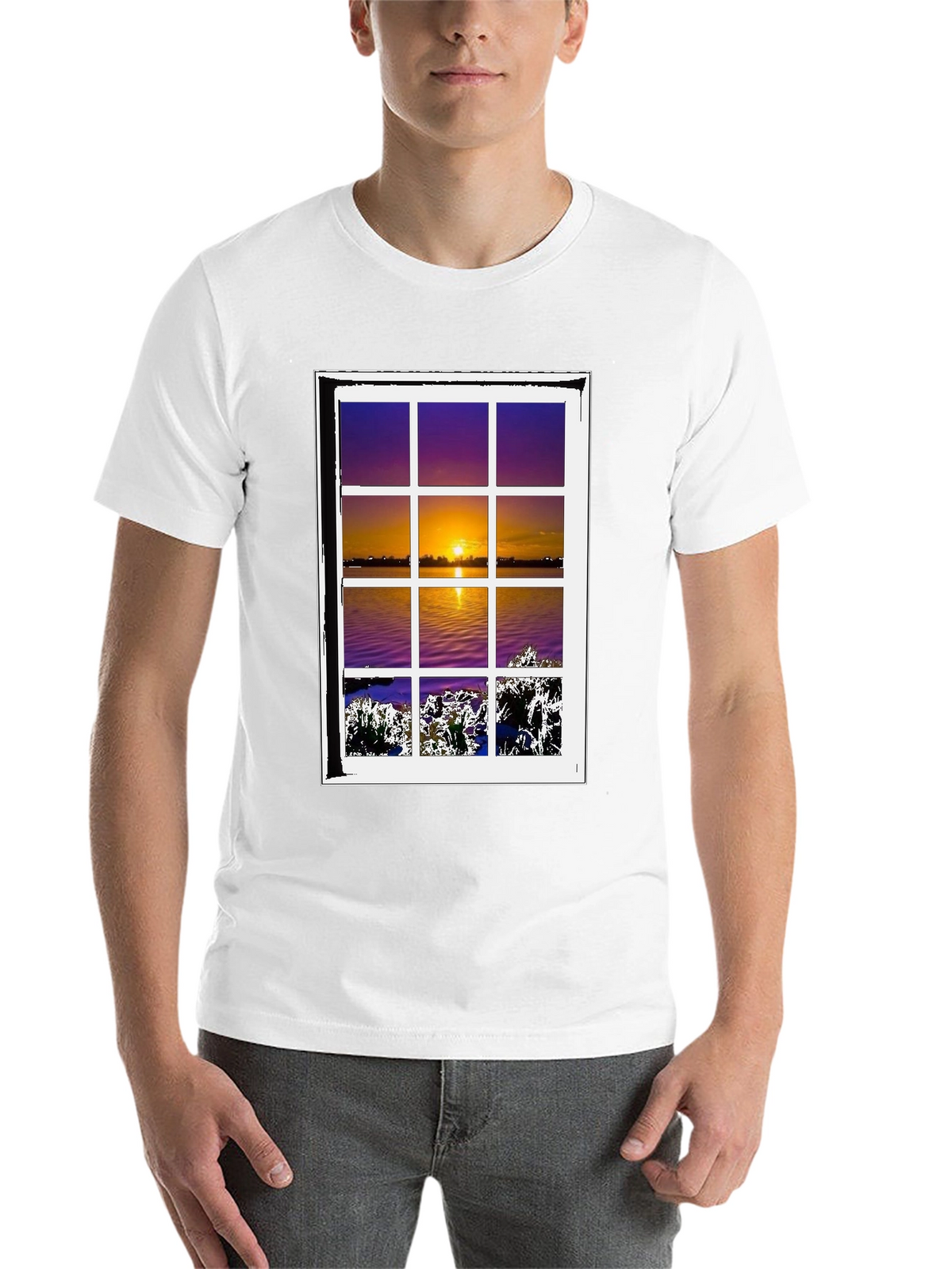 Sunset Window T-Shirt - Nature Lovers Tee