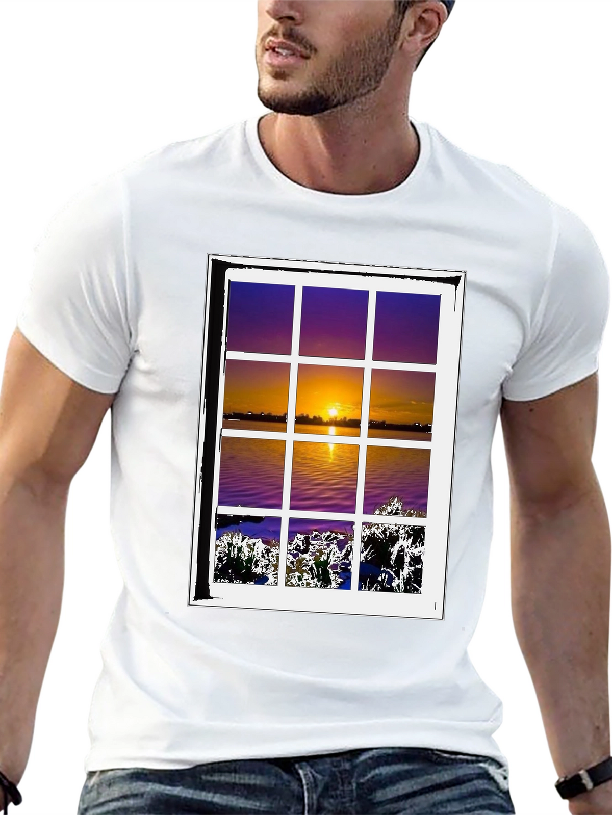 Sunset Window T-Shirt - Nature Lovers Tee
