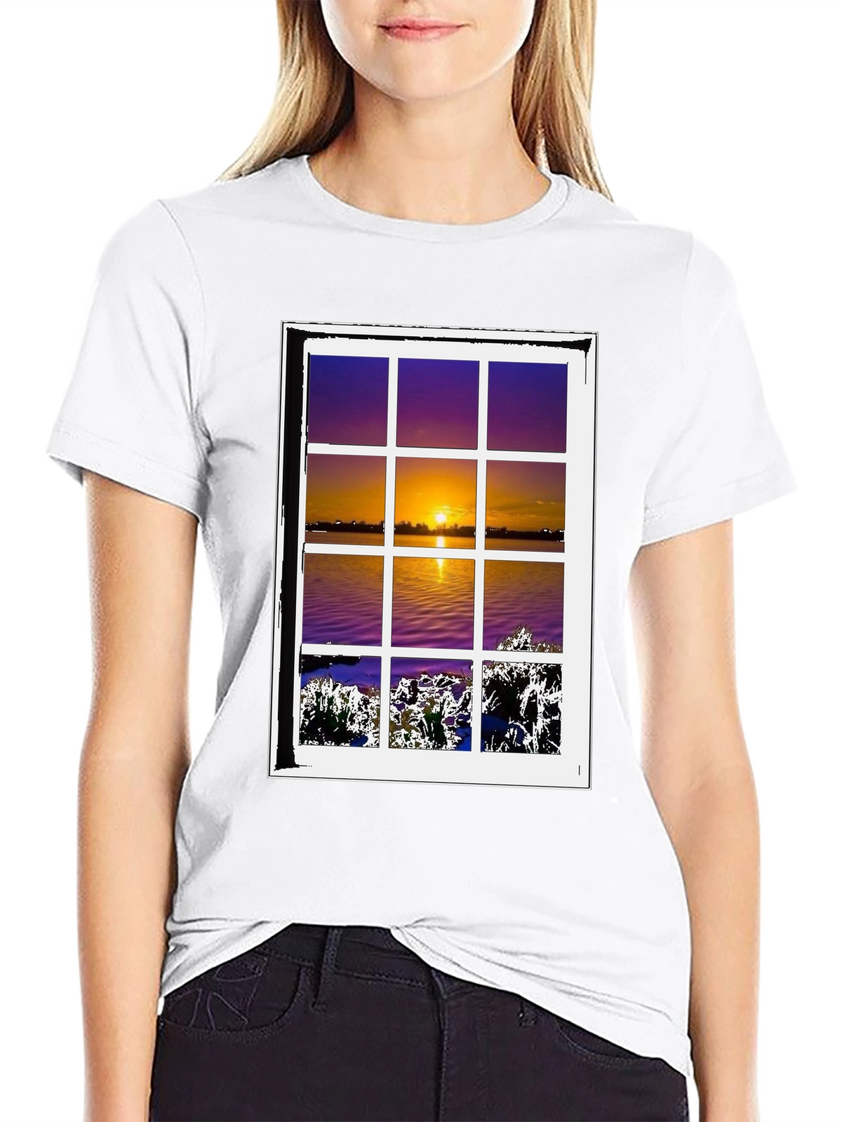 Sunset Window T-Shirt - Nature Lovers Tee