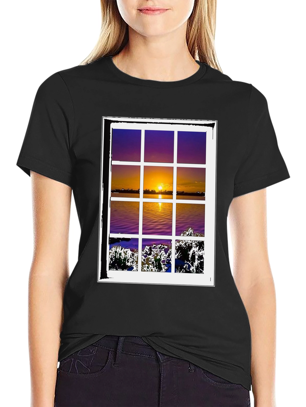 Sunset Window T-Shirt - Nature Lovers Tee
