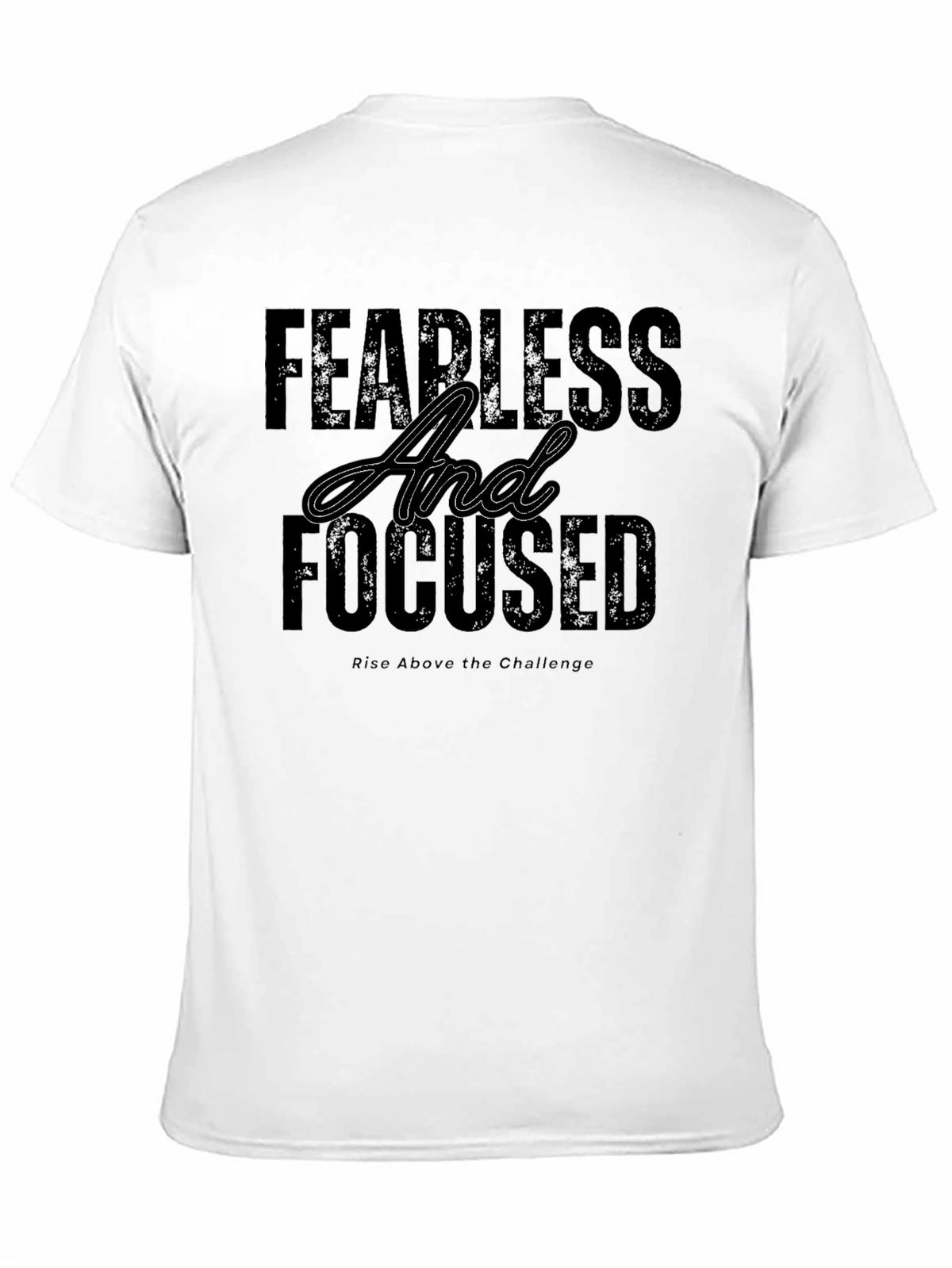 Fearless & Focused Black Graphic T-Shirt