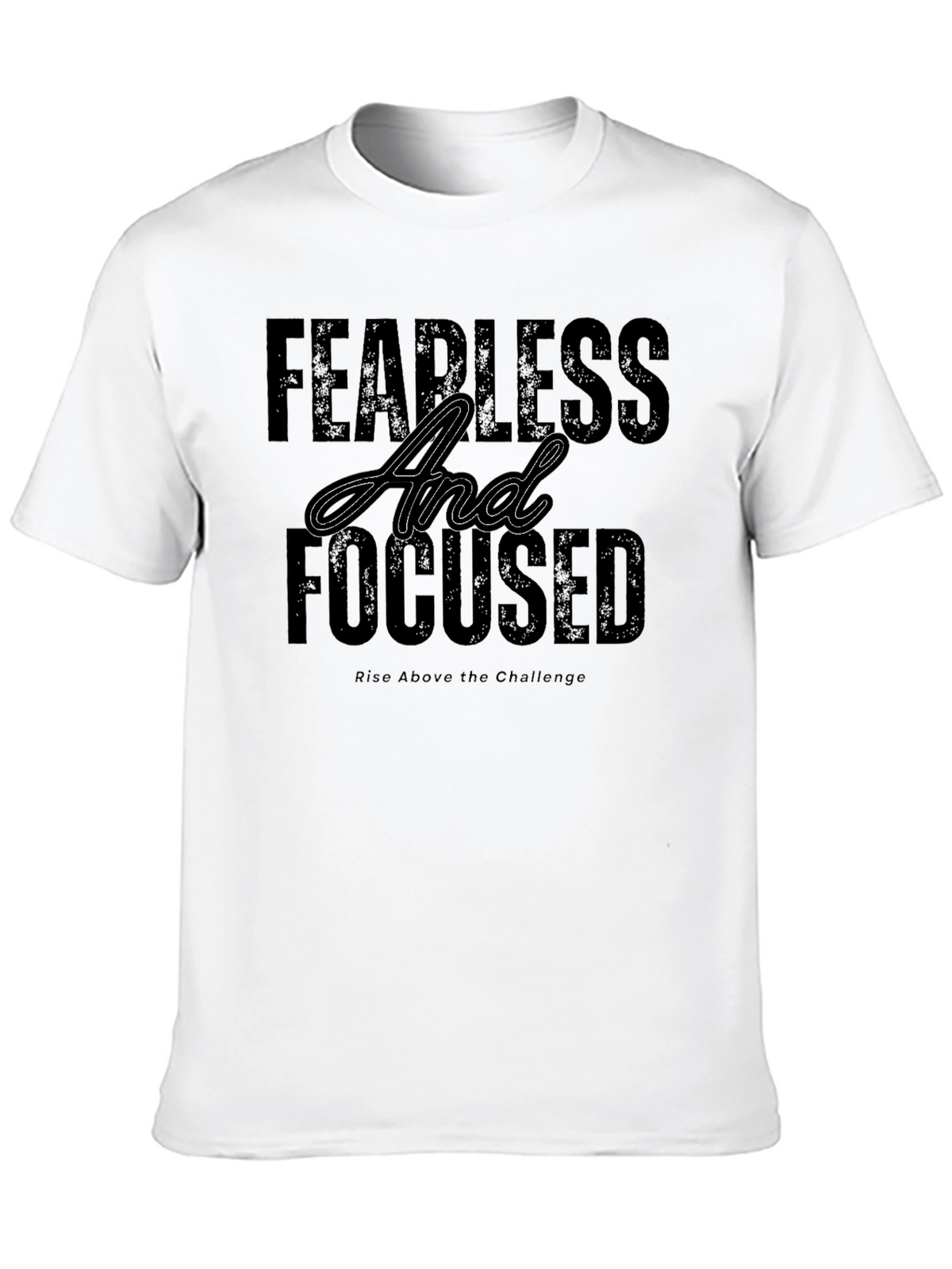 Fearless & Focused Black Graphic T-Shirt