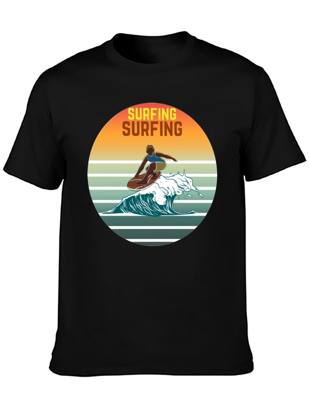 Retro Surfing Graphic Tee