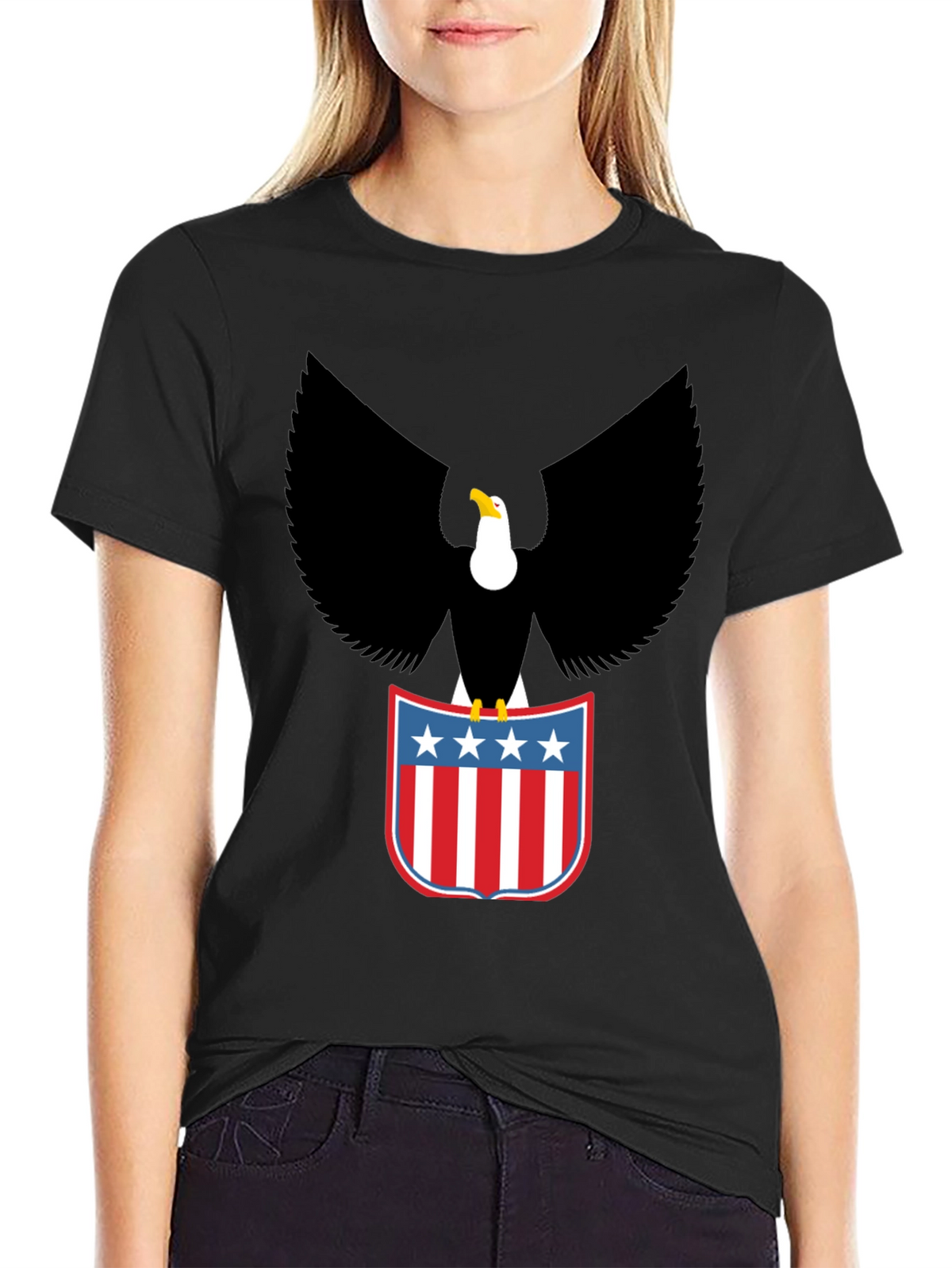 American Eagle Graphic T-Shirt - Patriotic USA Pride