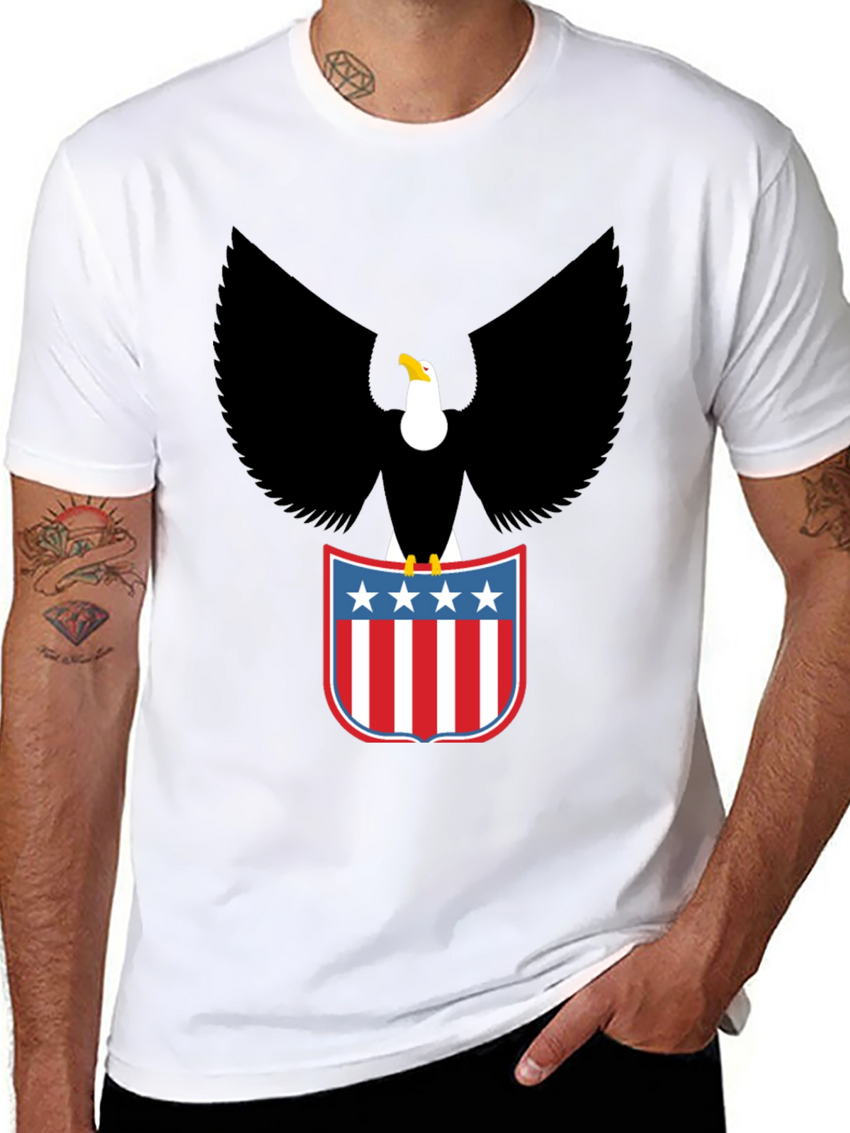 American Eagle Graphic T-Shirt - Patriotic USA Pride