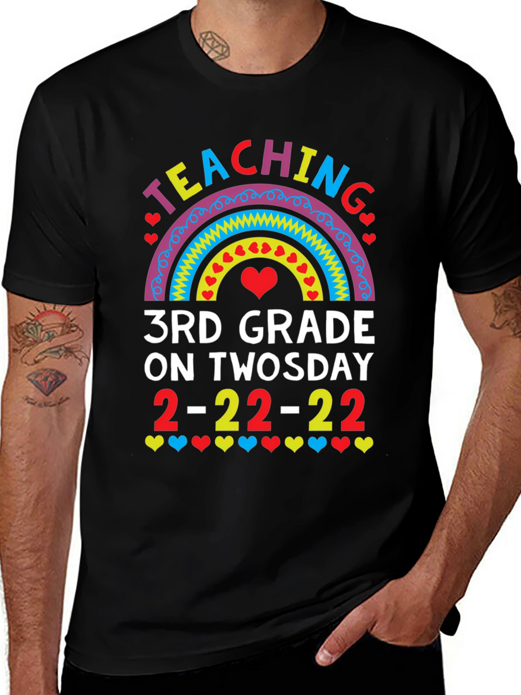 Teaching 3rd Grade On Twosday T-Shirt