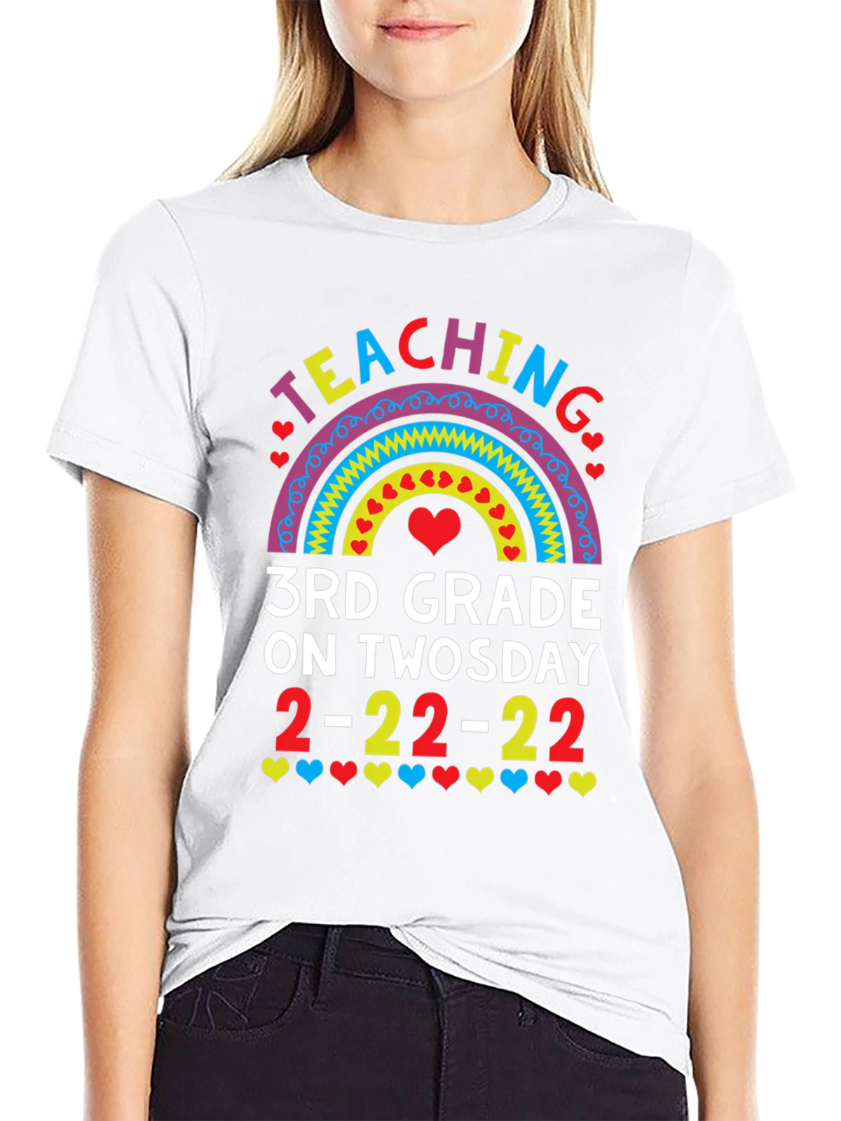 Teaching 3rd Grade On Twosday T-Shirt