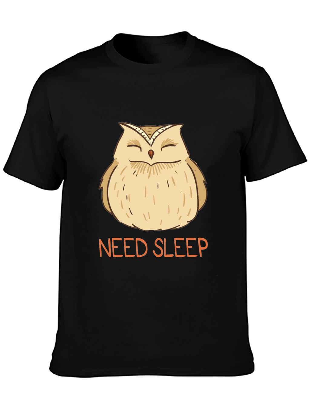 Need Sleep Owl Graphic Tee - Black T-Shirt
