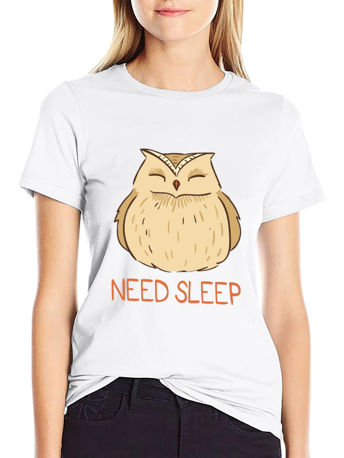 Need Sleep Owl Graphic Tee - Black T-Shirt
