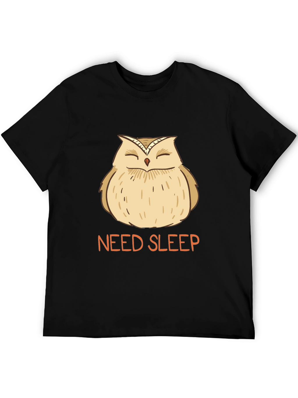 Need Sleep Owl Graphic Tee - Black T-Shirt