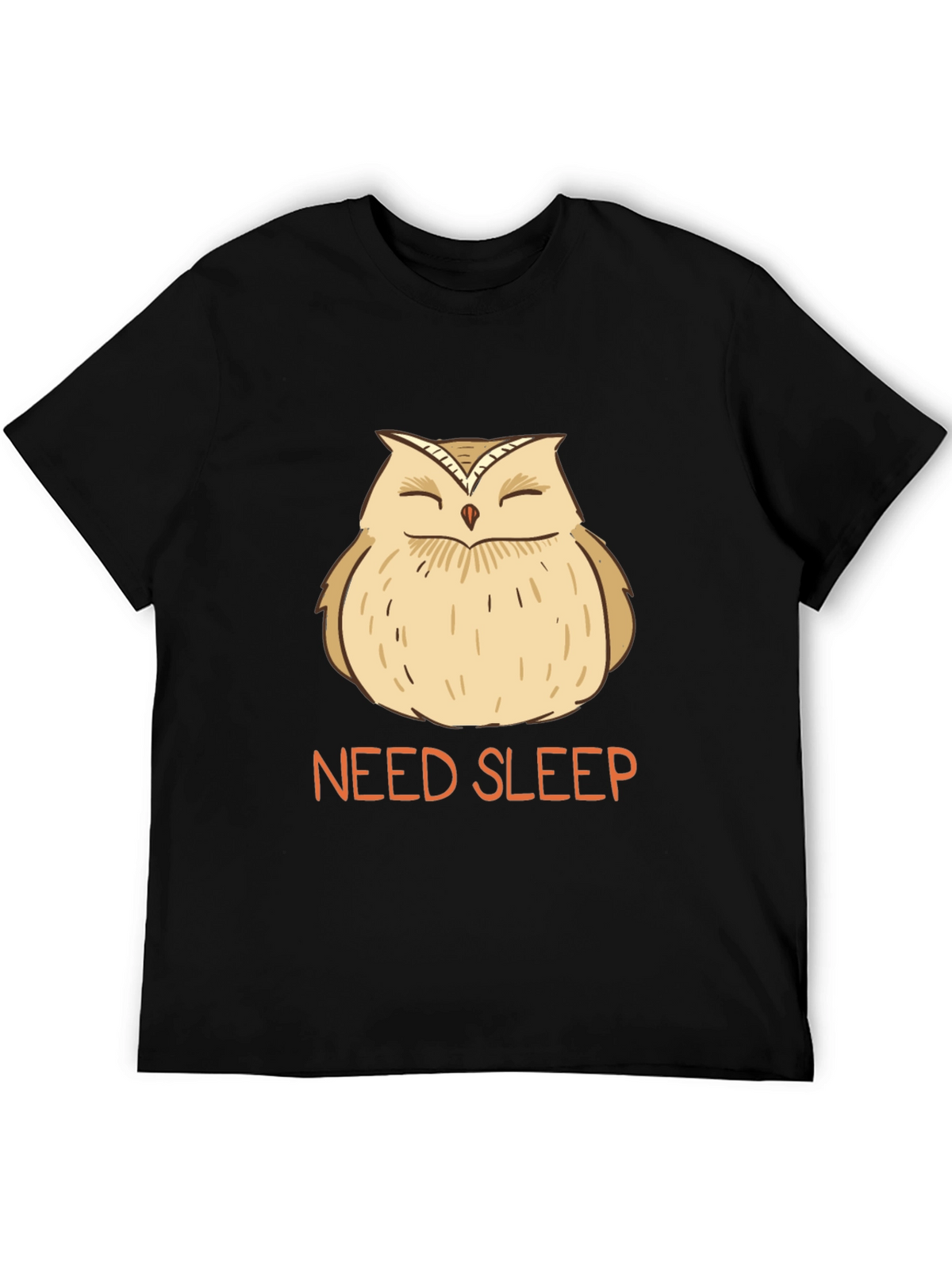 Need Sleep Owl Graphic Tee - Black T-Shirt