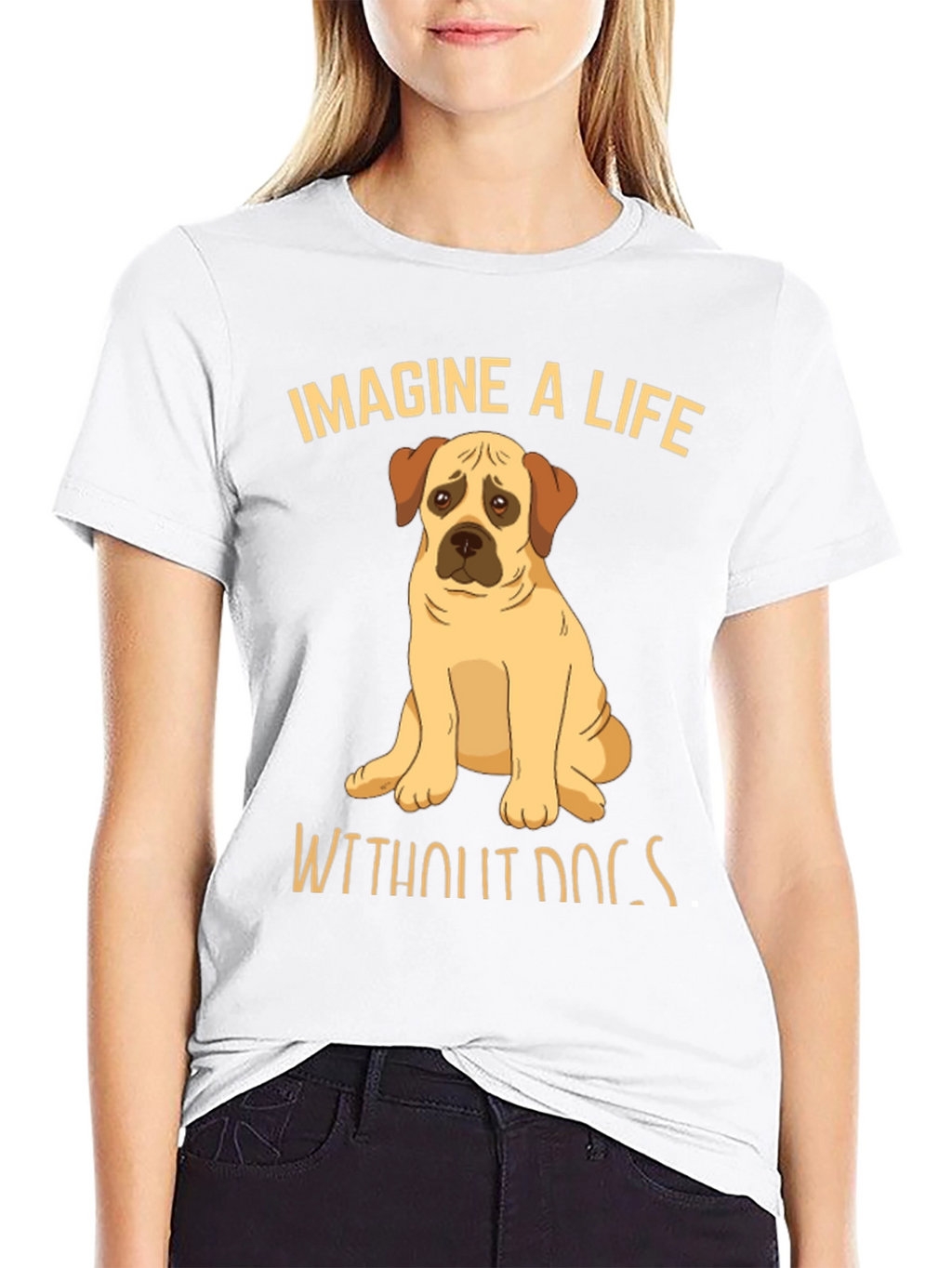 Imagine A Life Without Dogs Graphic T-Shirt