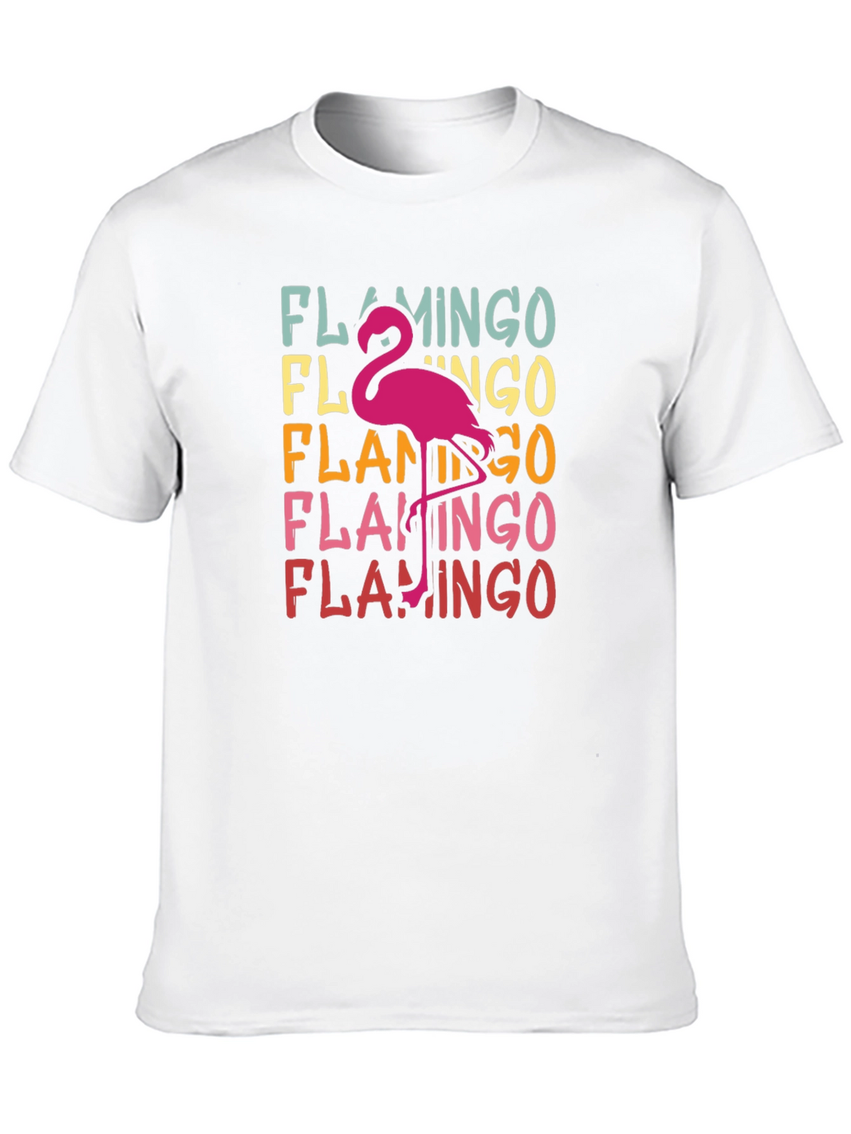 Retro Flamingo T-Shirt - Tropical Bird Tee