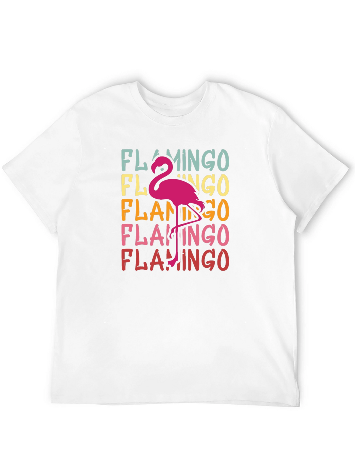 Retro Flamingo T-Shirt - Tropical Bird Tee