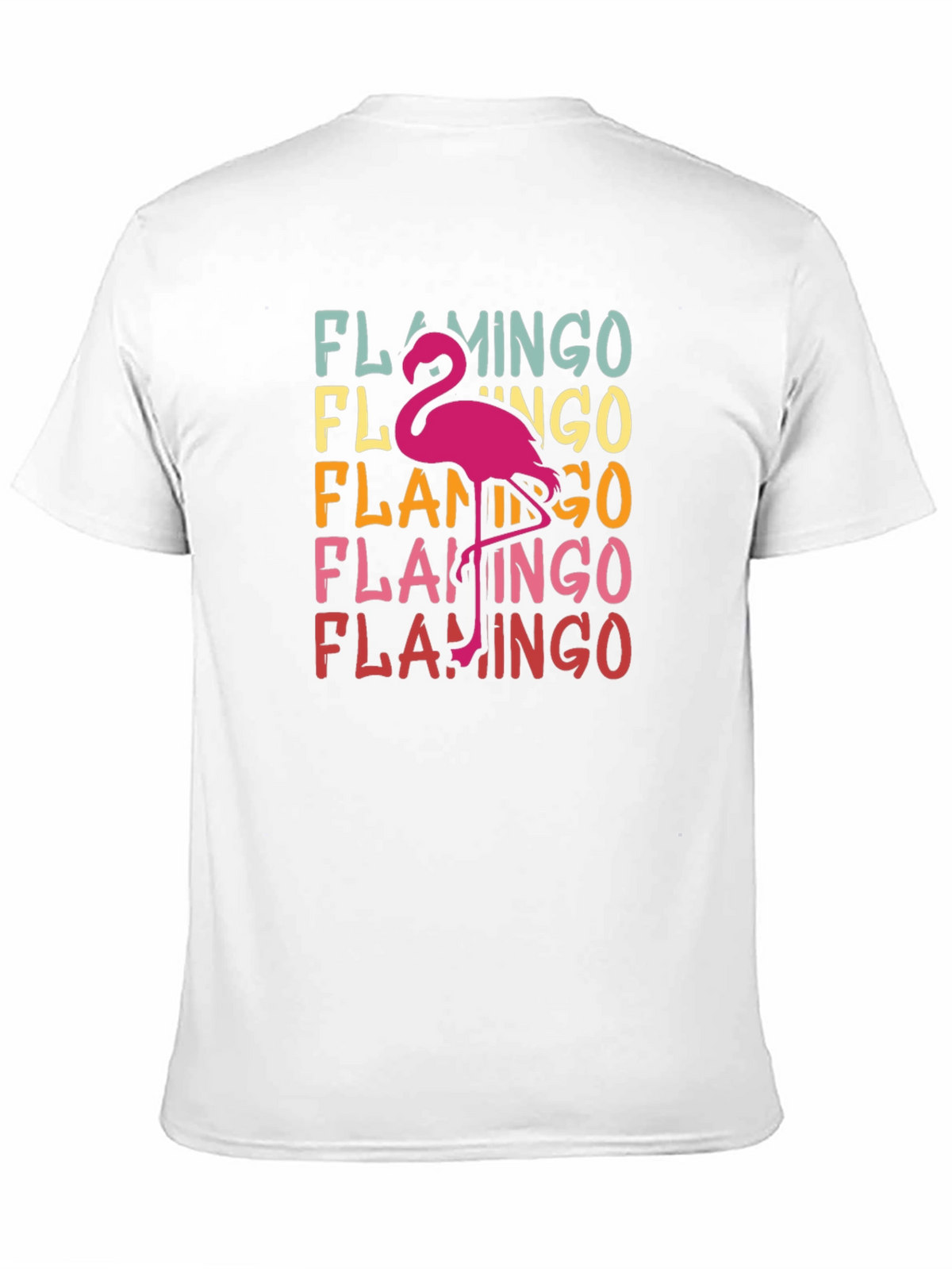 Retro Flamingo T-Shirt - Tropical Bird Tee