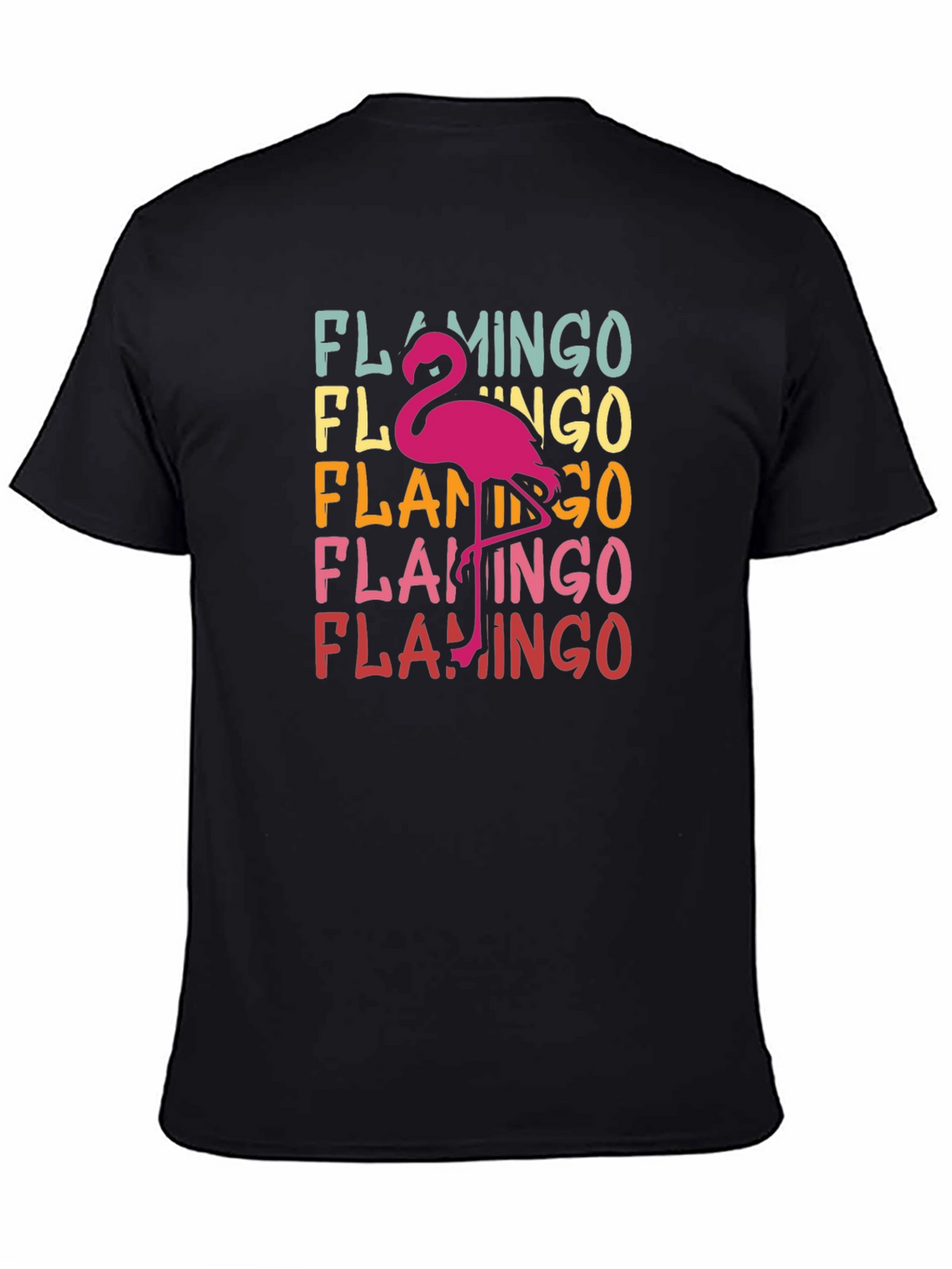 Retro Flamingo T-Shirt - Tropical Bird Tee