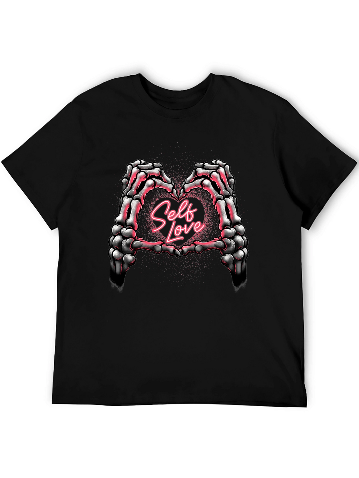 Self Love Skeleton Hands Heart T-Shirt