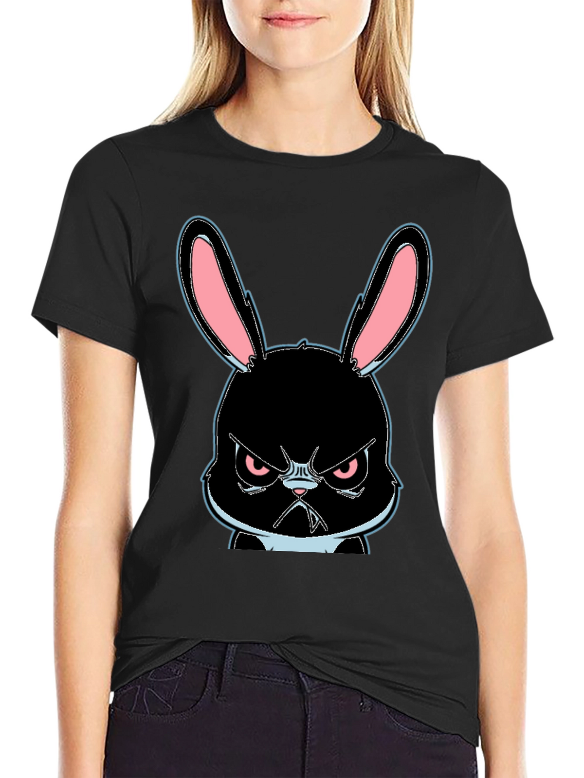 Grumpy Bunny Graphic T-Shirt