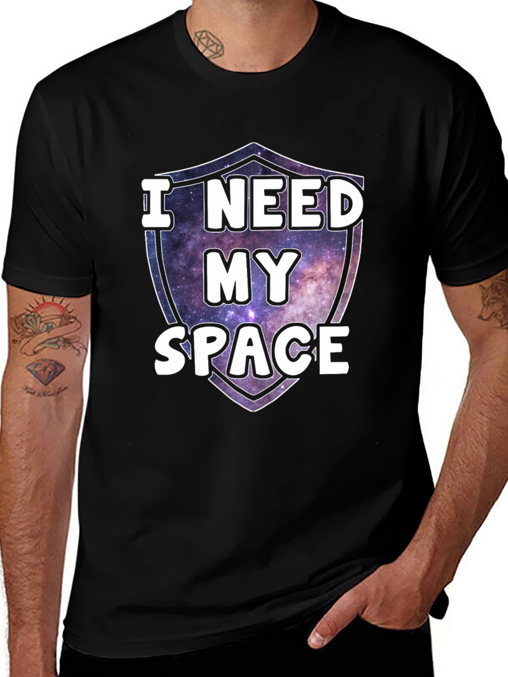 I Need My Space Galaxy Graphic Tee