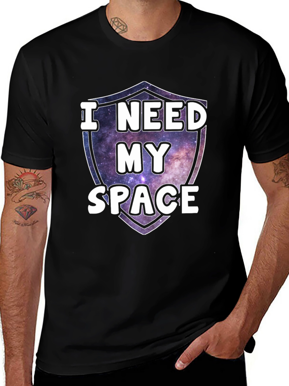 I Need My Space Galaxy Graphic Tee