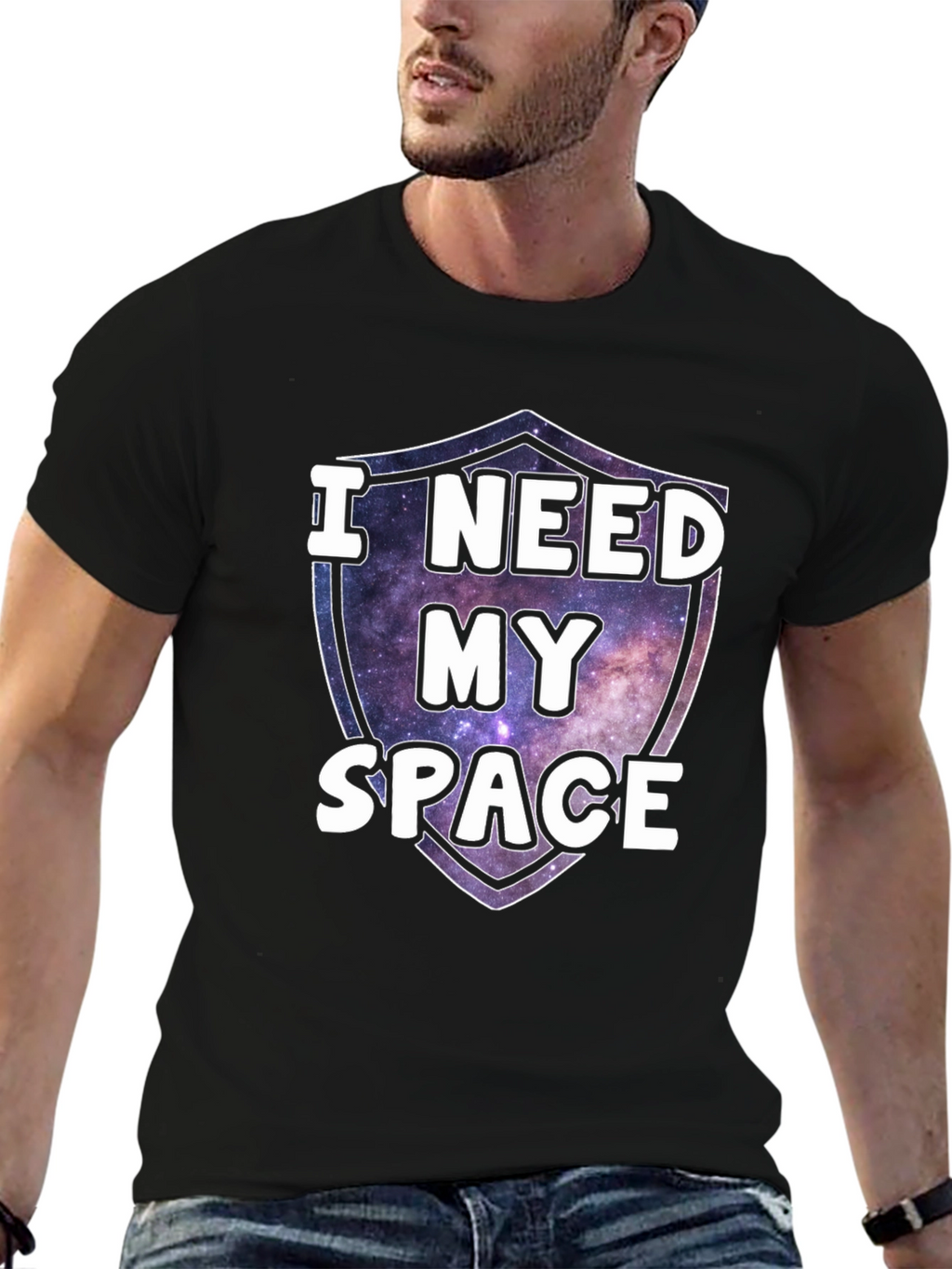 I Need My Space Galaxy Graphic Tee