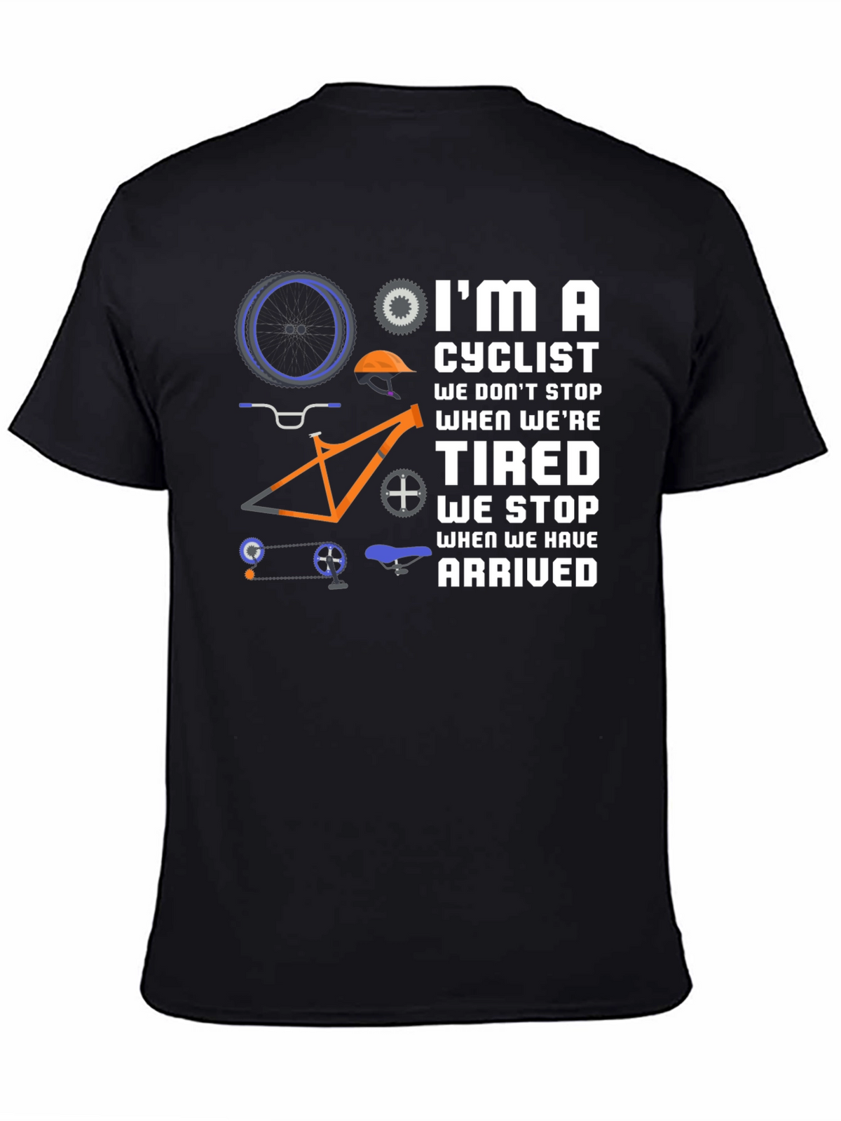 Cyclist Graphic T-Shirt - Never Stop Riding