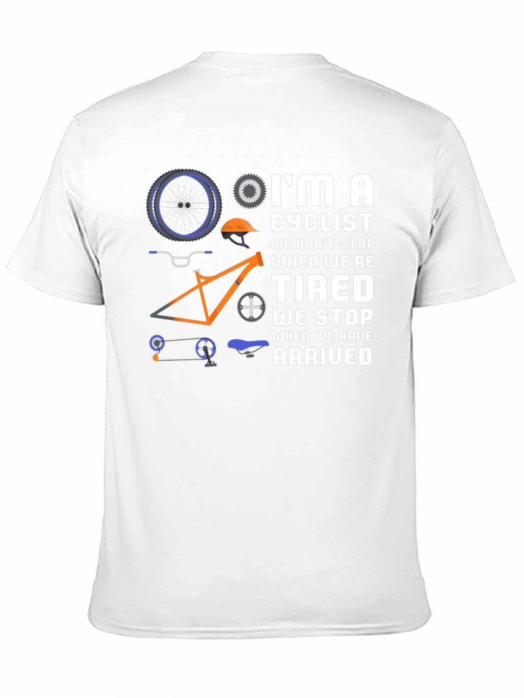 Cyclist Graphic T-Shirt - Never Stop Riding