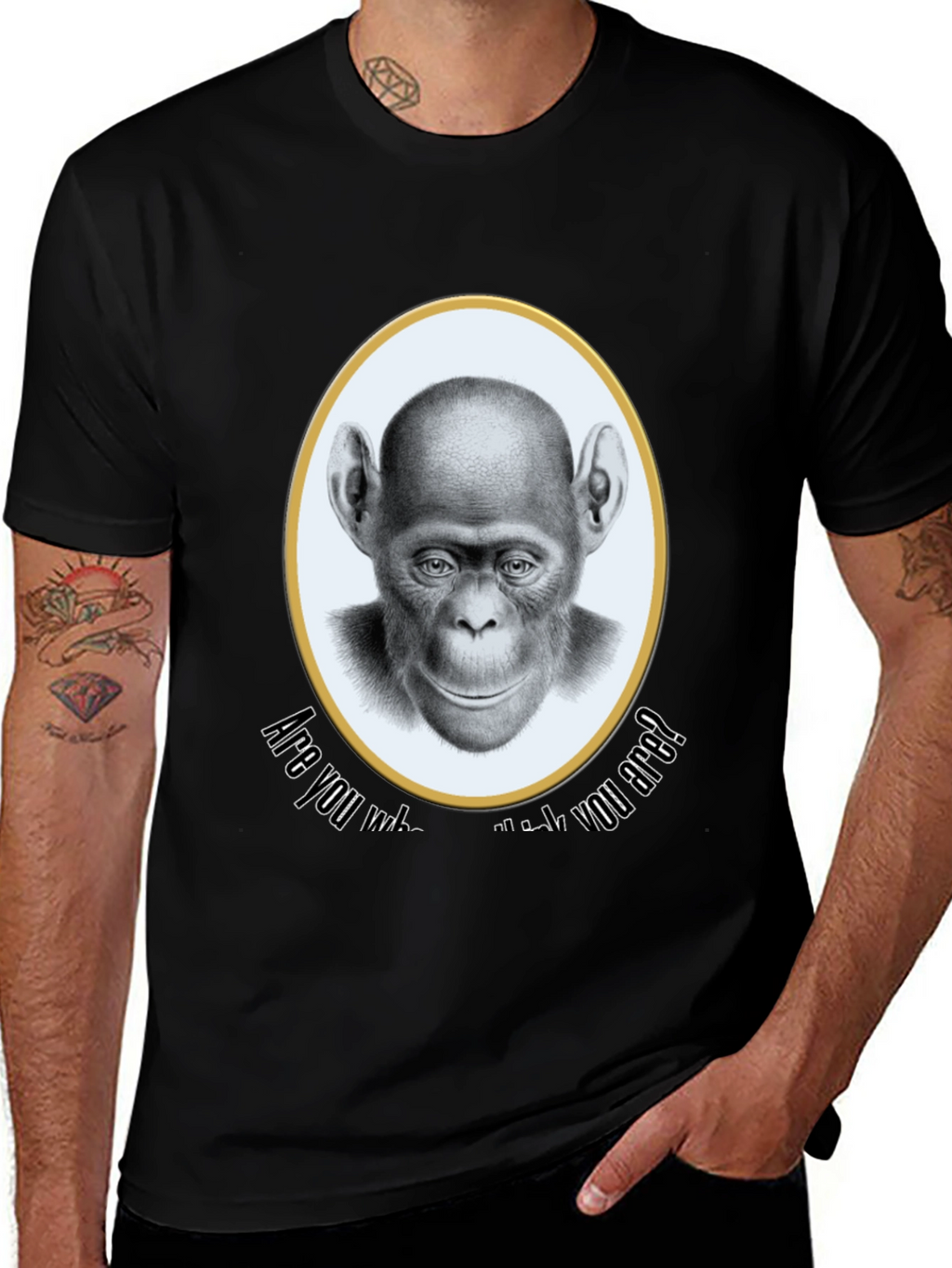 Chimpanzee T-Shirt - Are You Who You Are?